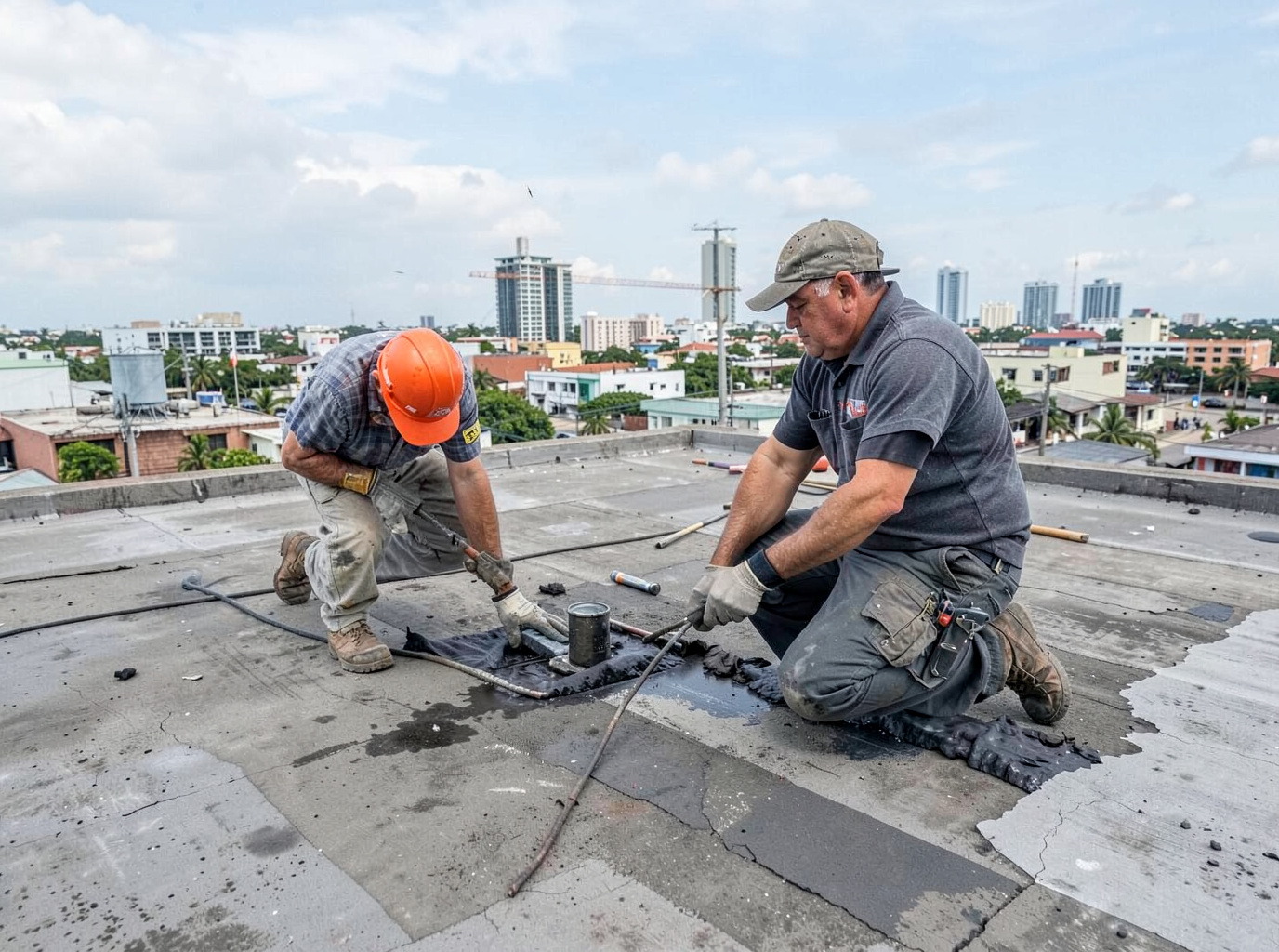 Flat Roof Repair in Panama City